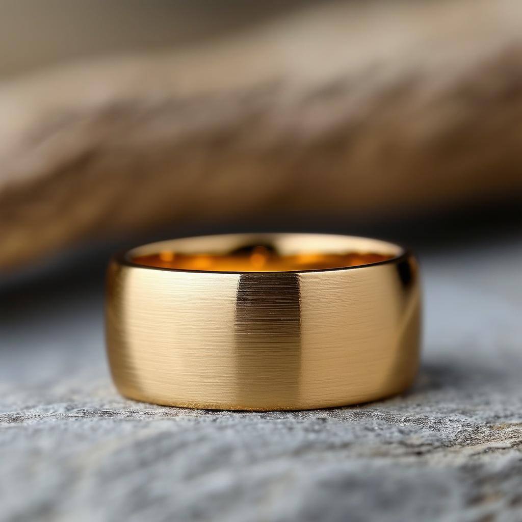 Groom gold wedding ring